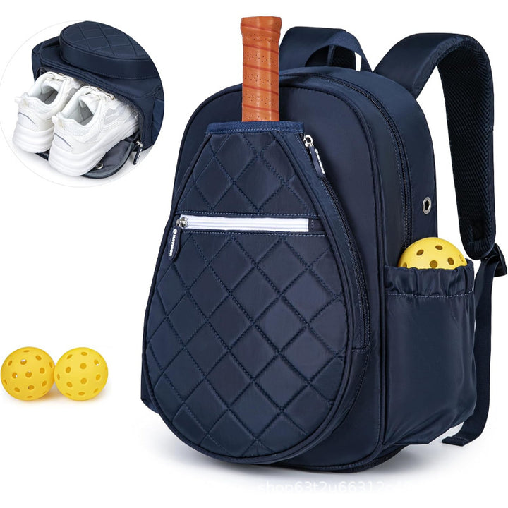 Sporty backpack with integrated shoe compartment and pockets for sports accessories Bowlift