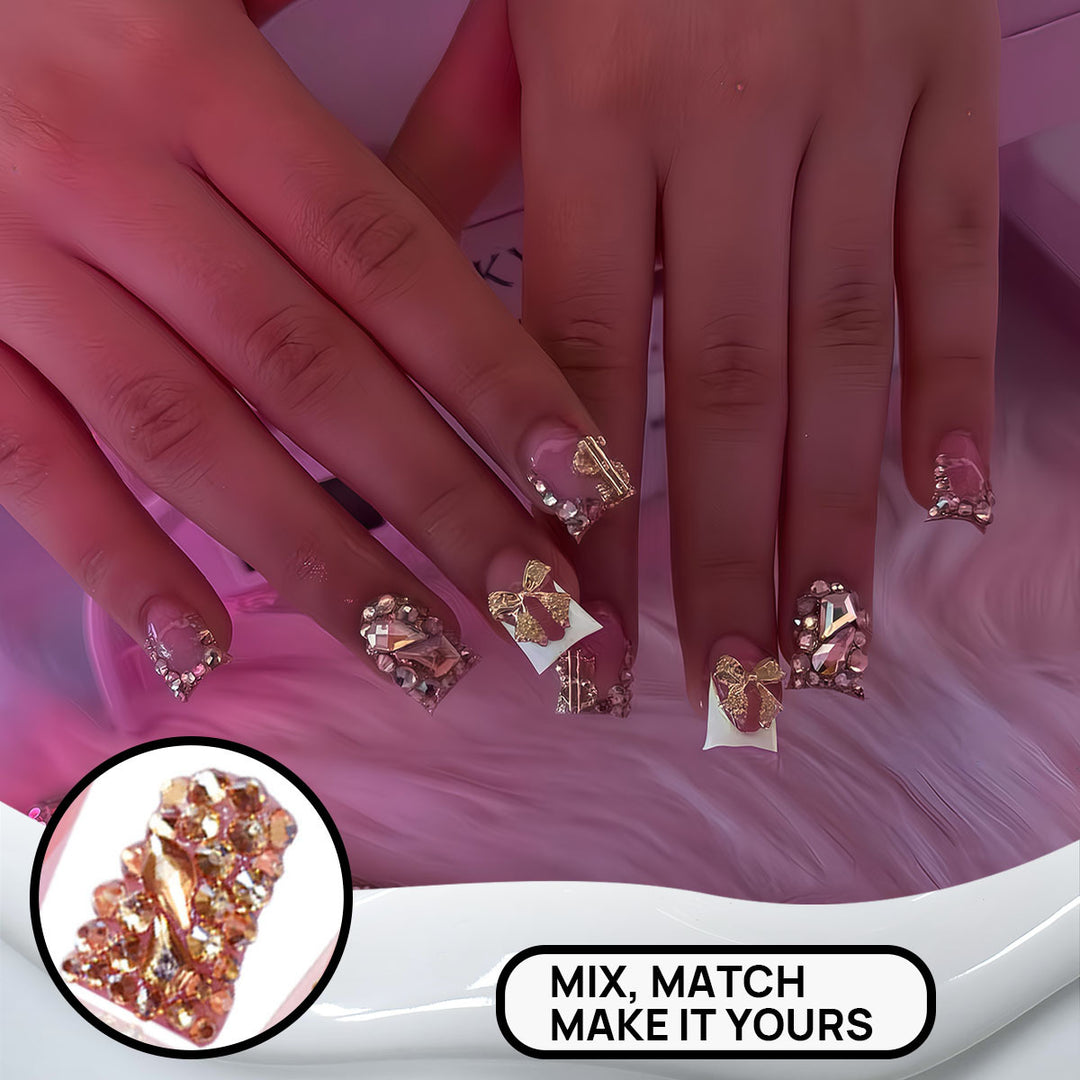 3D Decorative Press-On Nail Set Bowlift