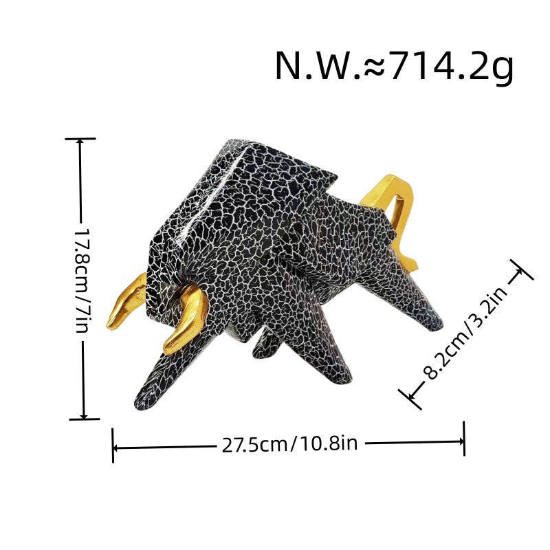 Colorful lion figure made of high-quality resin Bowlift