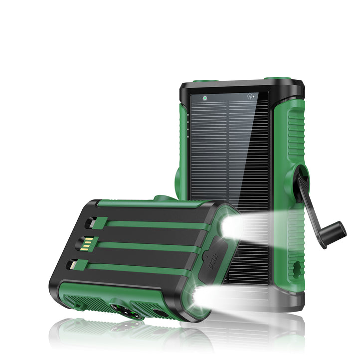 Multifunctional Solar Powerbank with Hand Crank Bowlift