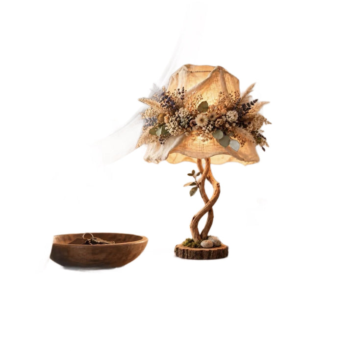 Decorative table lamp with floral elements Bowlift
