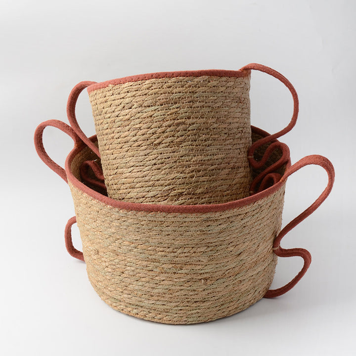 Handwoven Decorative Basket Made of Natural Materials Bowlift
