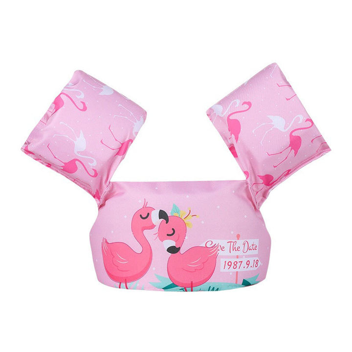 Women's Inflatable Swim Aid with Colorful Flamingo Design Bowlift