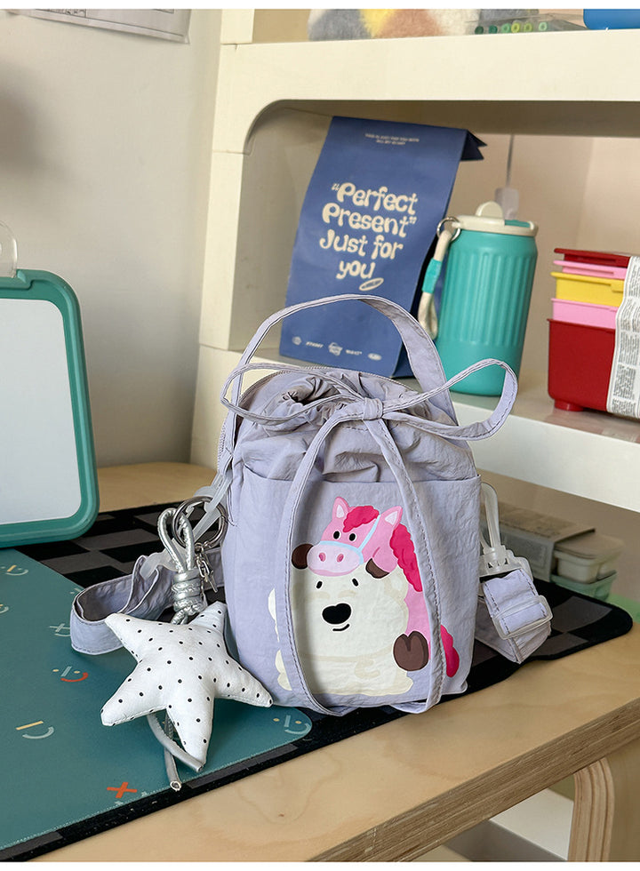 Playful Illustrated Crossbody Bag