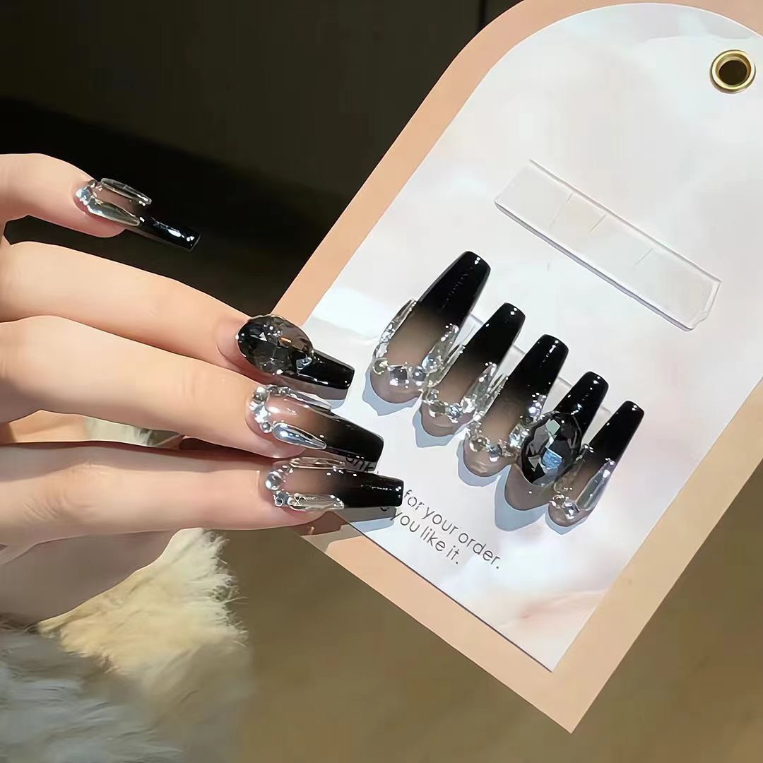 Luxury Crystal-Embellished Press-On Nail Extensions Bowlift