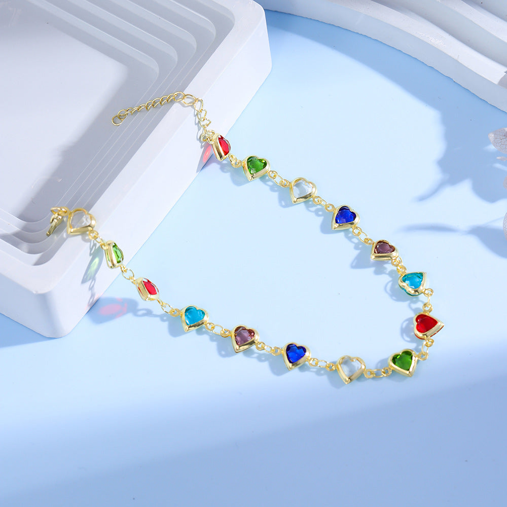 Heart-Shaped Charm Bracelet Bowlift