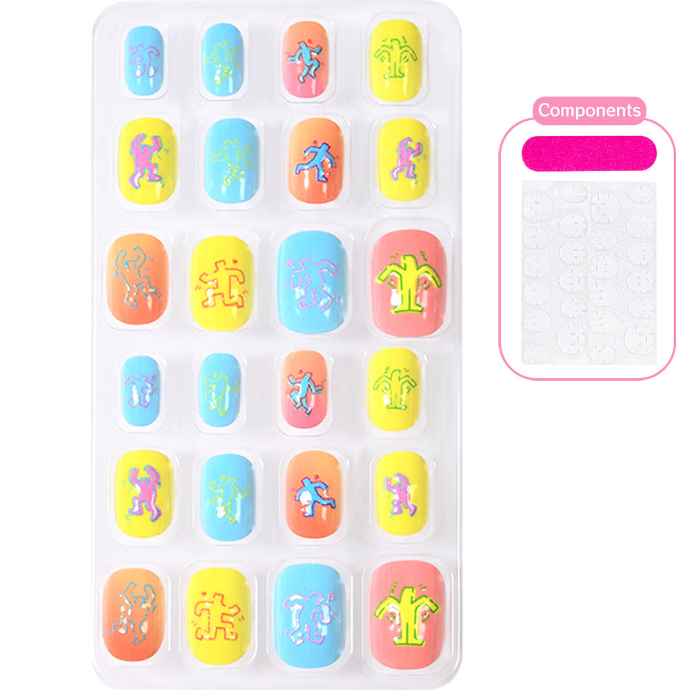 Themed Summer Beach Nail Art Press-On Nails Bowlift