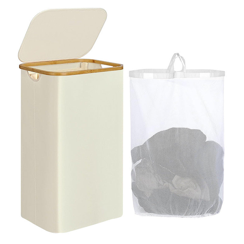 Elegant laundry basket with removable inner bag Bowlift