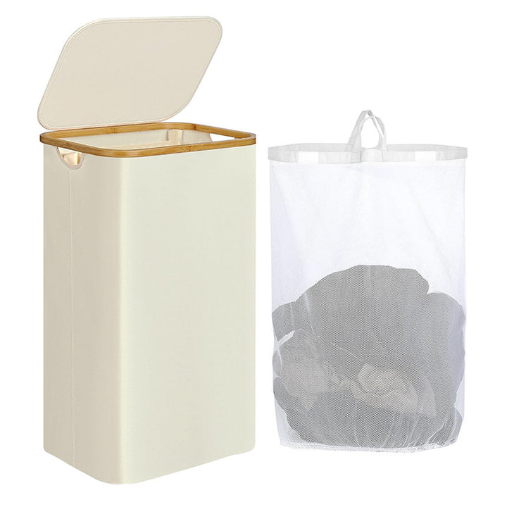 Elegant laundry basket with removable inner bag Bowlift
