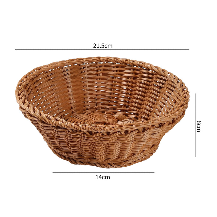 Handcrafted Round Wicker Serving Bowl Bowlift