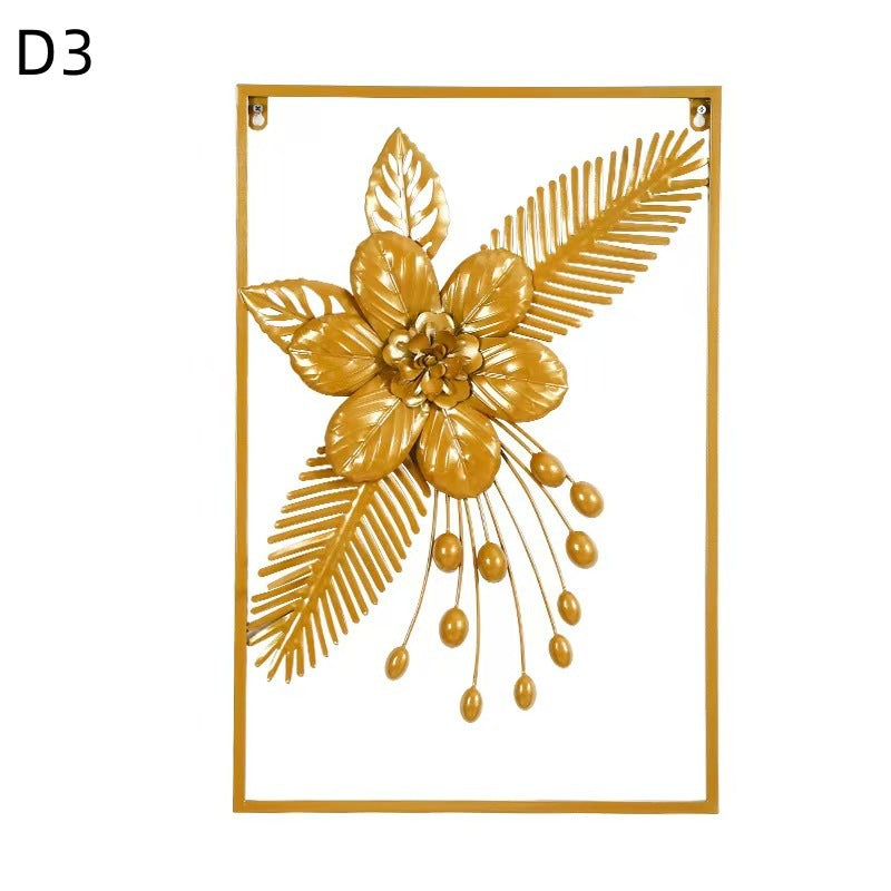 Floral Metal Wall Artwork Bowlift
