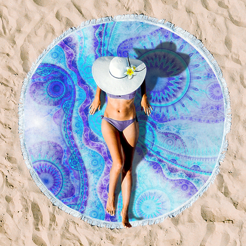 Rundstrand towel with unique sunset design Bowlift