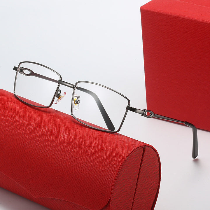 Women's elegant half-frame glasses with fine metal frame Bowlift