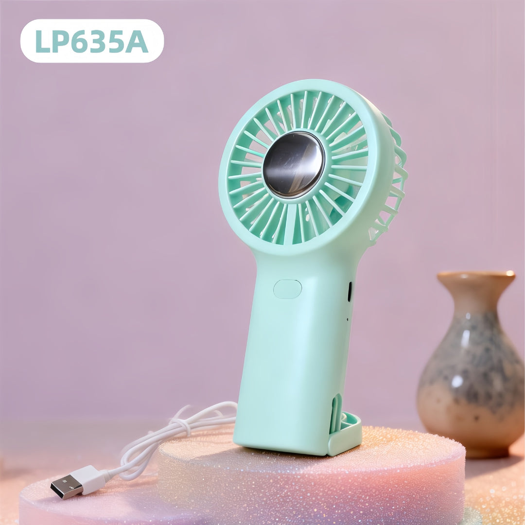 Women's Portable USB Hand Fan with Ergonomic Handle Bowlift