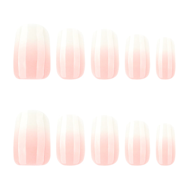 Artful Nail Extensions with Elegant Gradient Bowlift