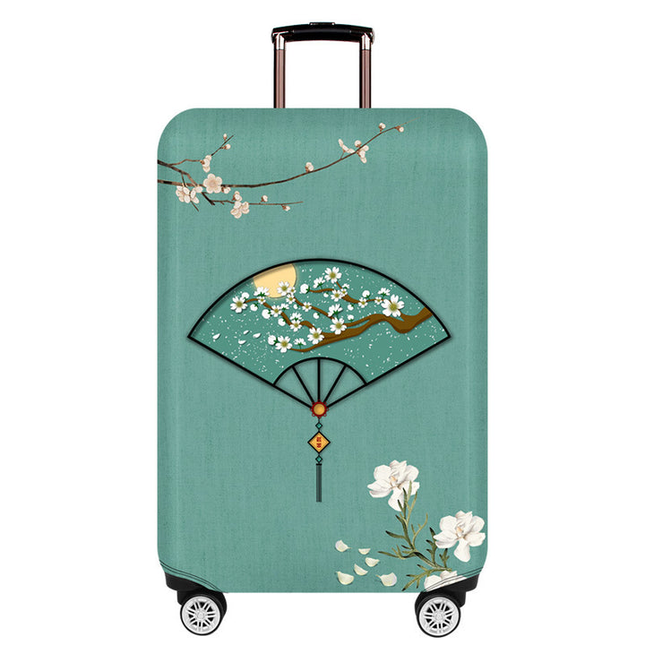 Women's hardshell travel suitcase with floral design Bowlift