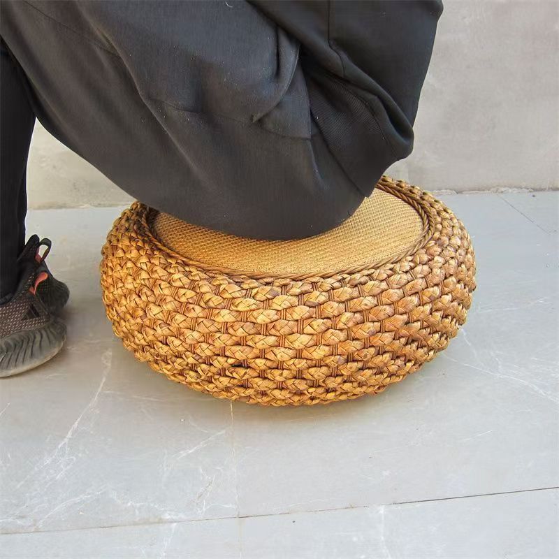 Handcrafted Braided Seat Pouf Bowlift