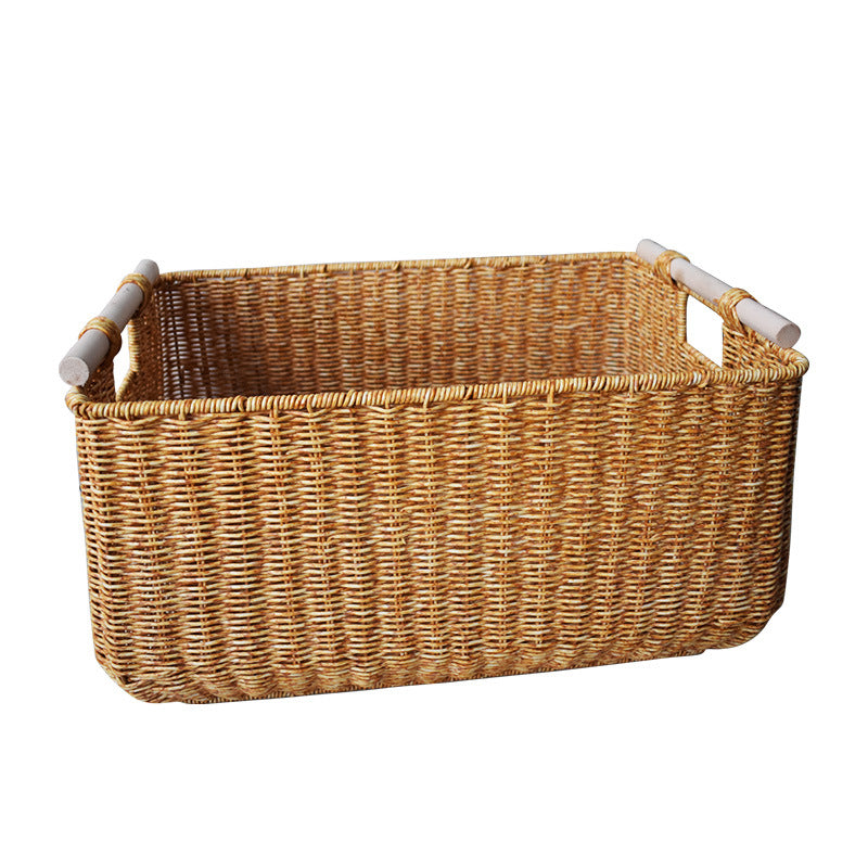 Large Handwoven Storage Basket Bowlift