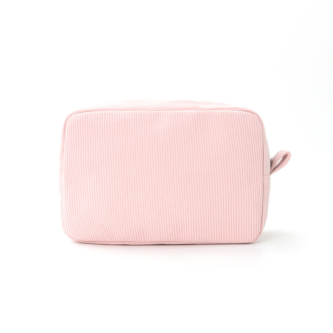 Cosmetic Organizer Bag Made of Textured Material Bowlift