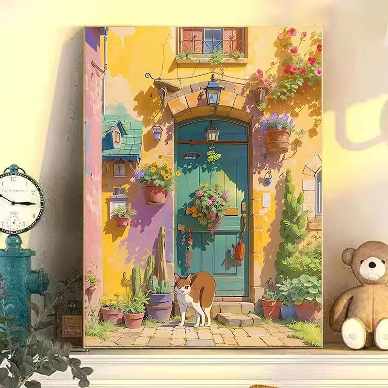 Colorful Urban Landscape Wall Art Bowlift