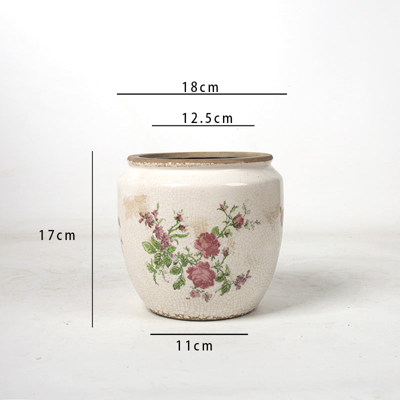 Floral Ceramic Plant Bowl Bowlift