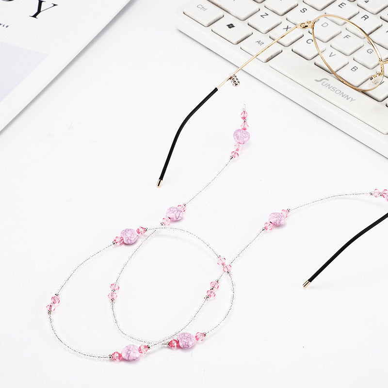 Elegant Beaded Eyewear Chain Bowlift