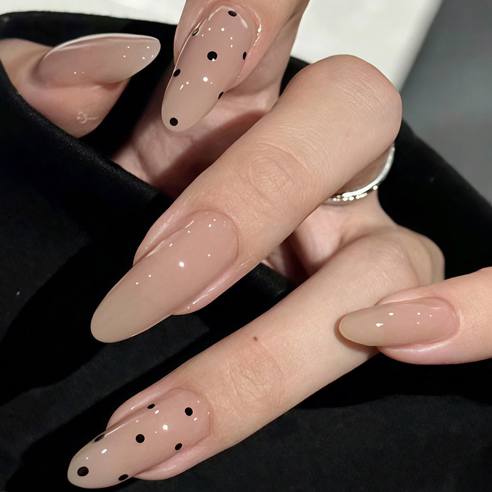 Elegant Long Almond Press-On Nail Art Bowlift