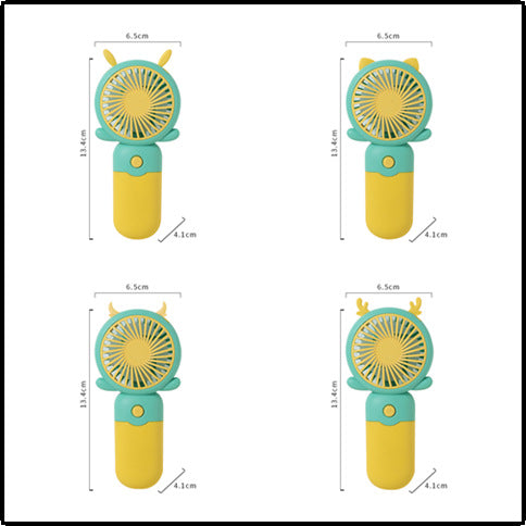 Unisex Portable Handheld Fan with Funny Animal Design Bowlift
