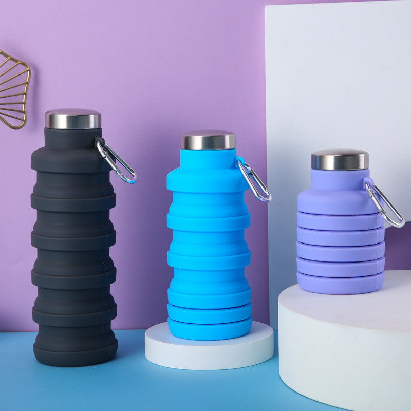 Women collapsible silicone drinking bottle Bowlift