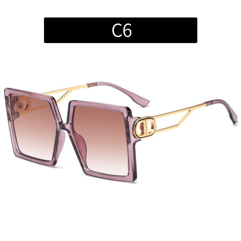 Designer Oversized Square Sunglasses
