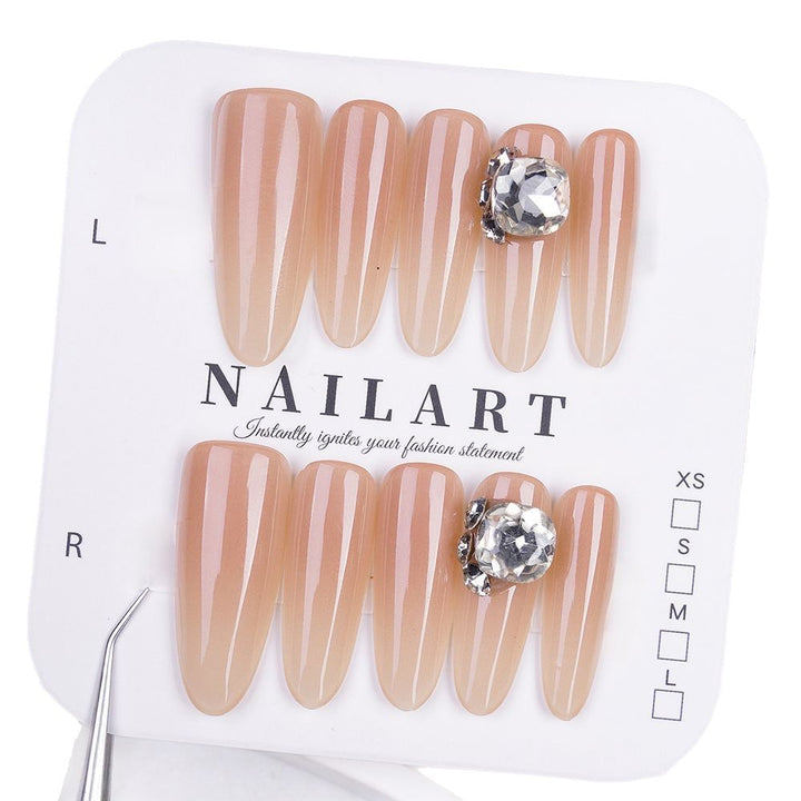 Artistic Press-On Nail Set with Unique Designs Bowlift