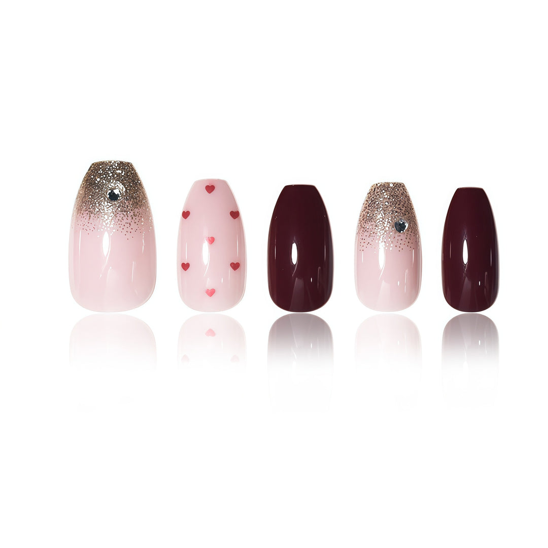 Heart-Themed Nail Art Extensions Bowlift