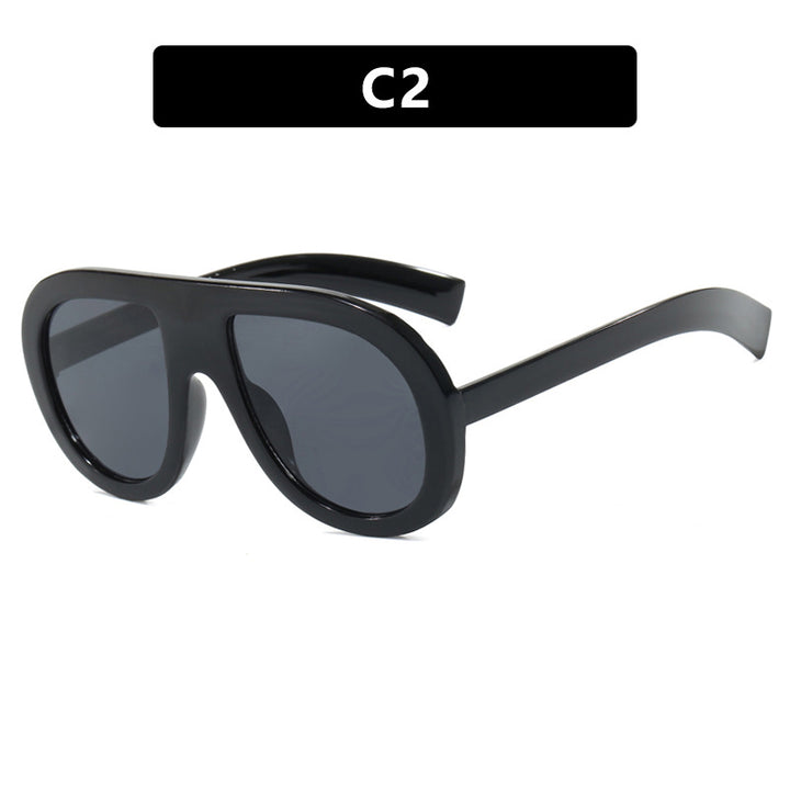 Ladies oversized sunglasses in futuristic design Bowlift