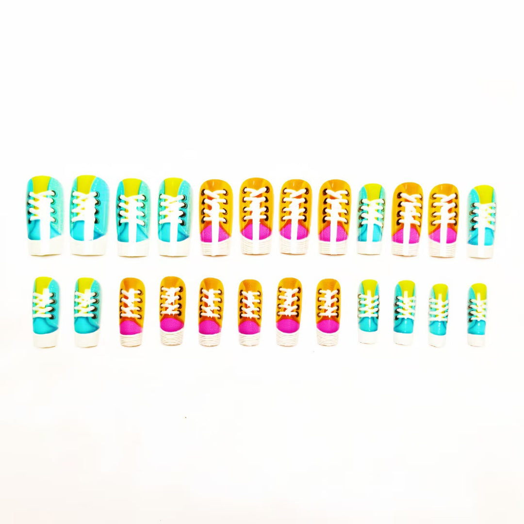 Fun Creative Sneaker Nail Art Bowlift