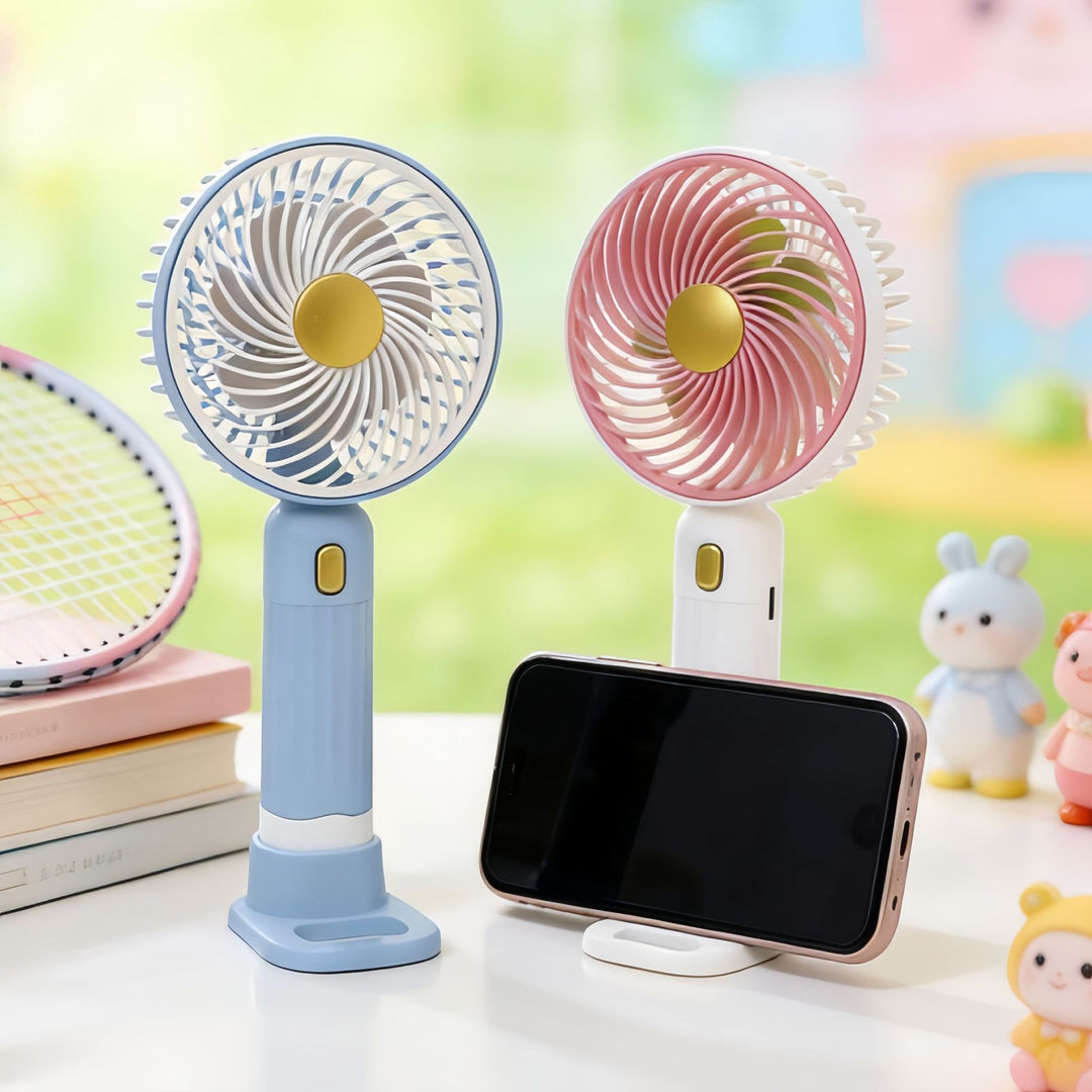 Ladies Portable Handheld Fan with Variable Speed Mode Bowlift