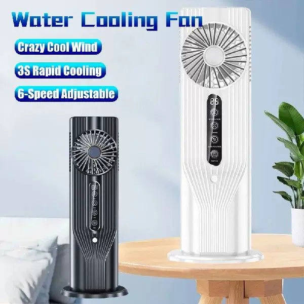 Unisex one size rechargeable vertical desktop fan with LED display touch control adjustable tilt base Bowlift