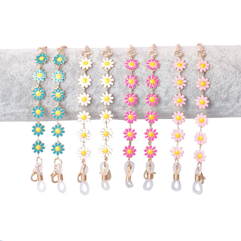 Floral Charm Eyewear Chain Bowlift