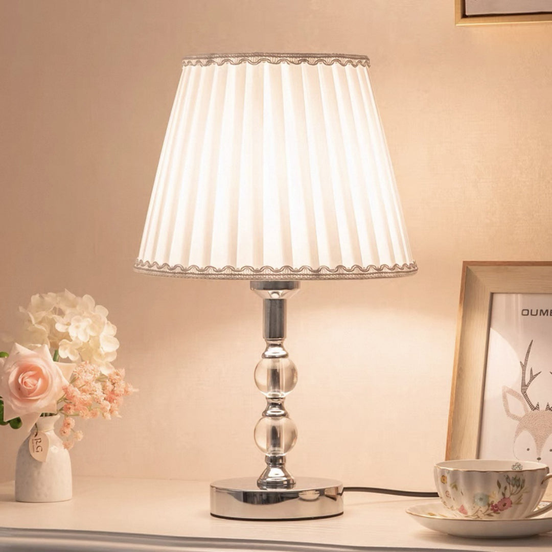 Elegant Glass Base Table Lamp