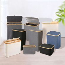 Elegant laundry bin with removable lid and inner bag Bowlift
