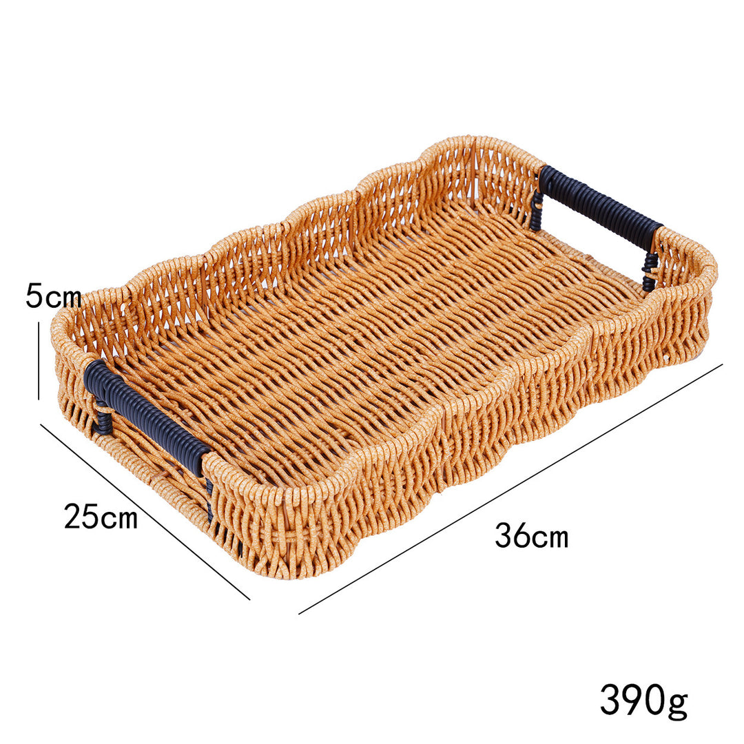 Woven Decorative Serving Tray Bowlift