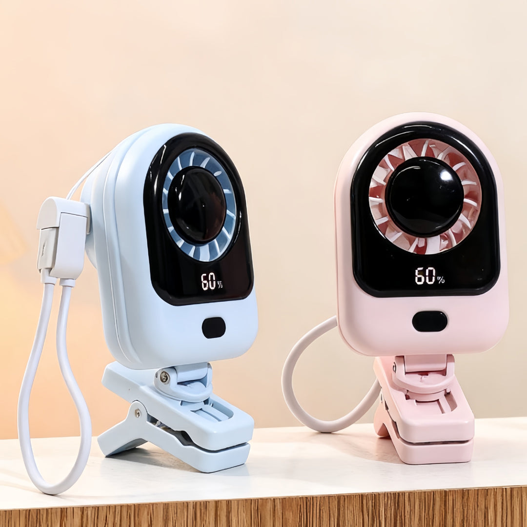 Ladies Portable Mini Air Cooler with Digital Display Bowlift