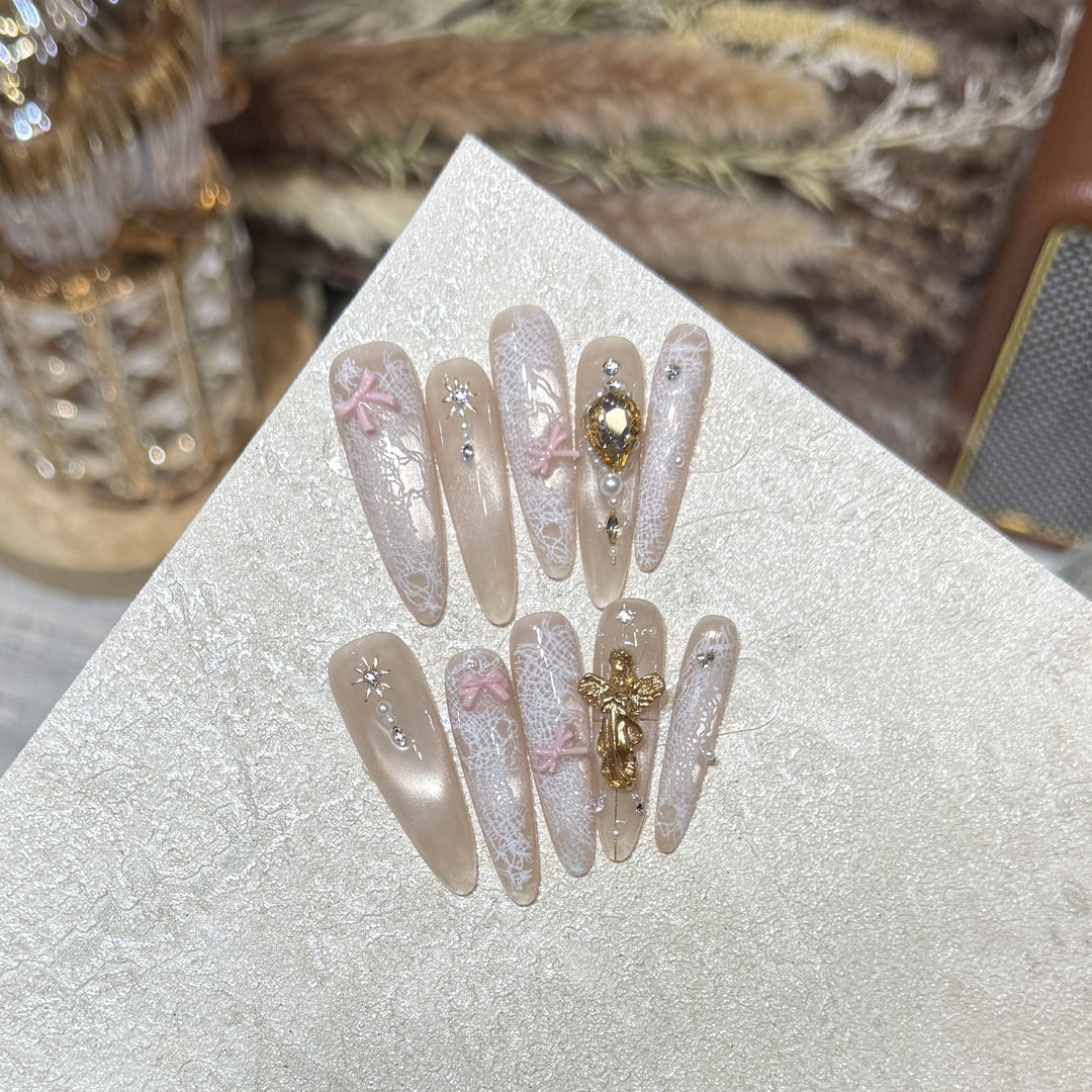 Decorative Press-On Nail Tips Bowlift