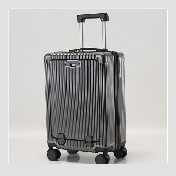 Unisex Premium Ribbed Compact Spinner Suitcase Bowlift