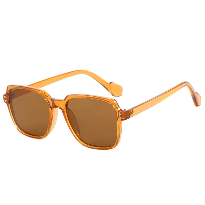 Women's fashionable square sunglasses with yellow lenses Bowlift