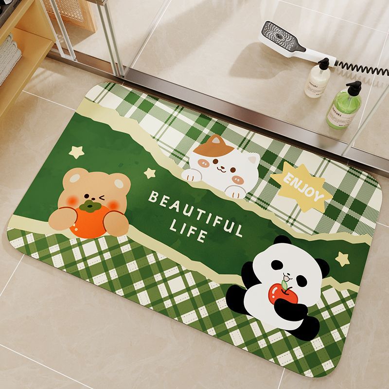 Cute Pet-Themed Bath Mat