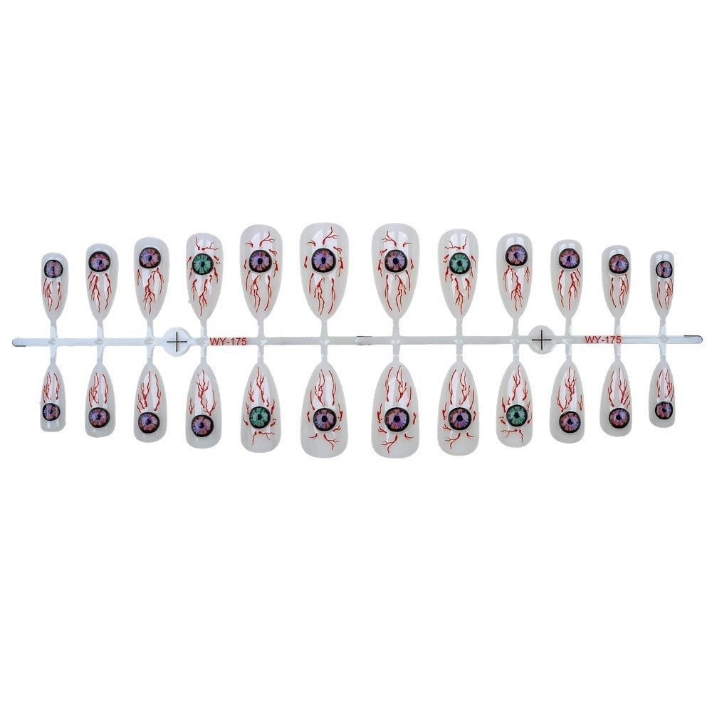Artistic Eye-Themed Press-On Nail Set Bowlift