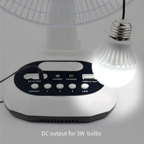 Women portable solar fan with USB charging function and integrated LED light Bowlift