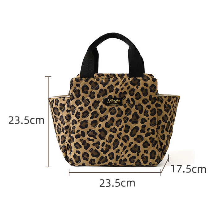 Insulated Heart Patterned Lunch Tote Bowlift