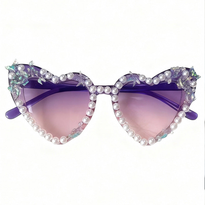Decorative Cat-Eye Sunglasses Bowlift