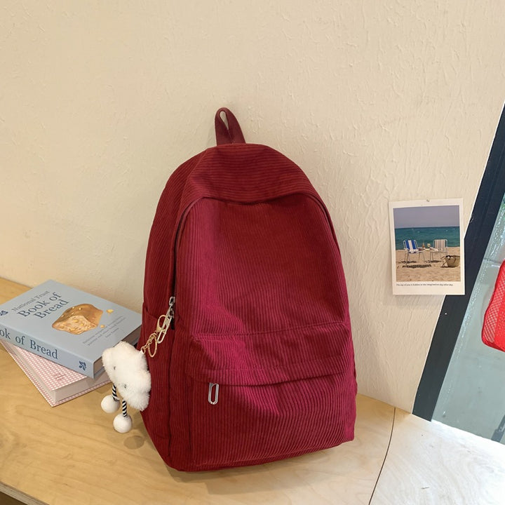 Corduroy Textured Backpack